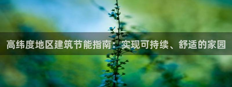 e尊国际网址：高纬度地区建筑节能指南：实现可持续、舒适的家园