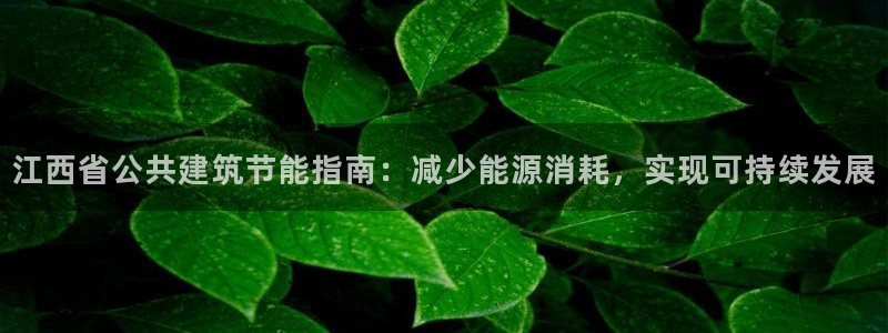 e尊平台：江西省公共建筑节能指南：减少能源消耗，实现可持续发展