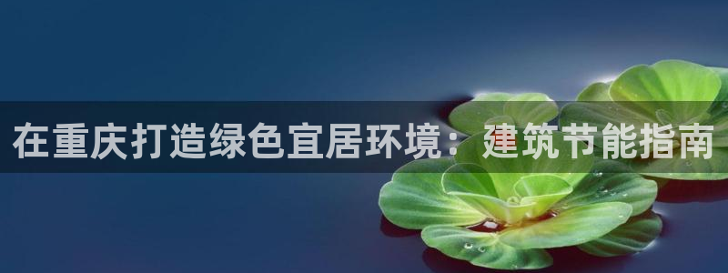 e尊电竞：在重庆打造绿色宜居环境：建筑节能指南