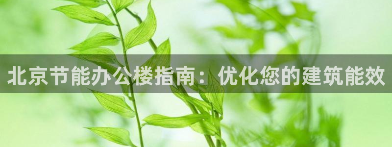 e尊官网：北京节能办公楼指南：优化您的建筑能效