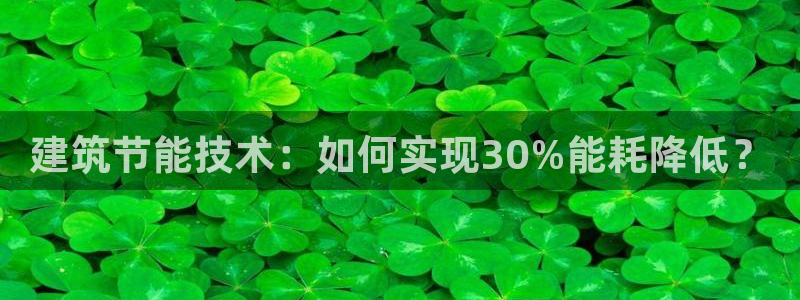 e尊国际官方网站：建筑节能技术：如何实现30%能耗降低？