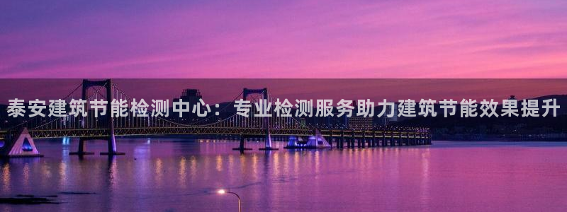 e尊国际-可可计划：泰安建筑节能检测中心：专业检测服务助力建筑节能效果提升
