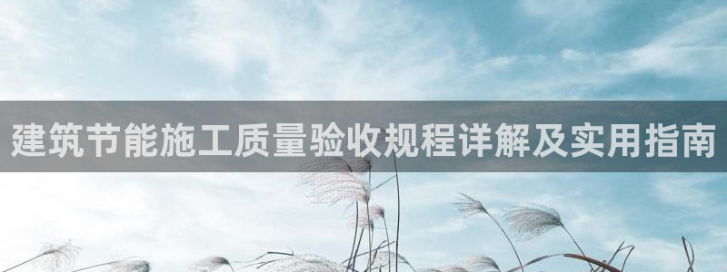 e尊国际客户端下载：建筑节能施工质量验收规程详解及实用指南