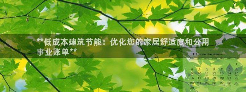 e尊电竞：**低成本建筑节能：优化您的家居舒适度和公用
事业账单**